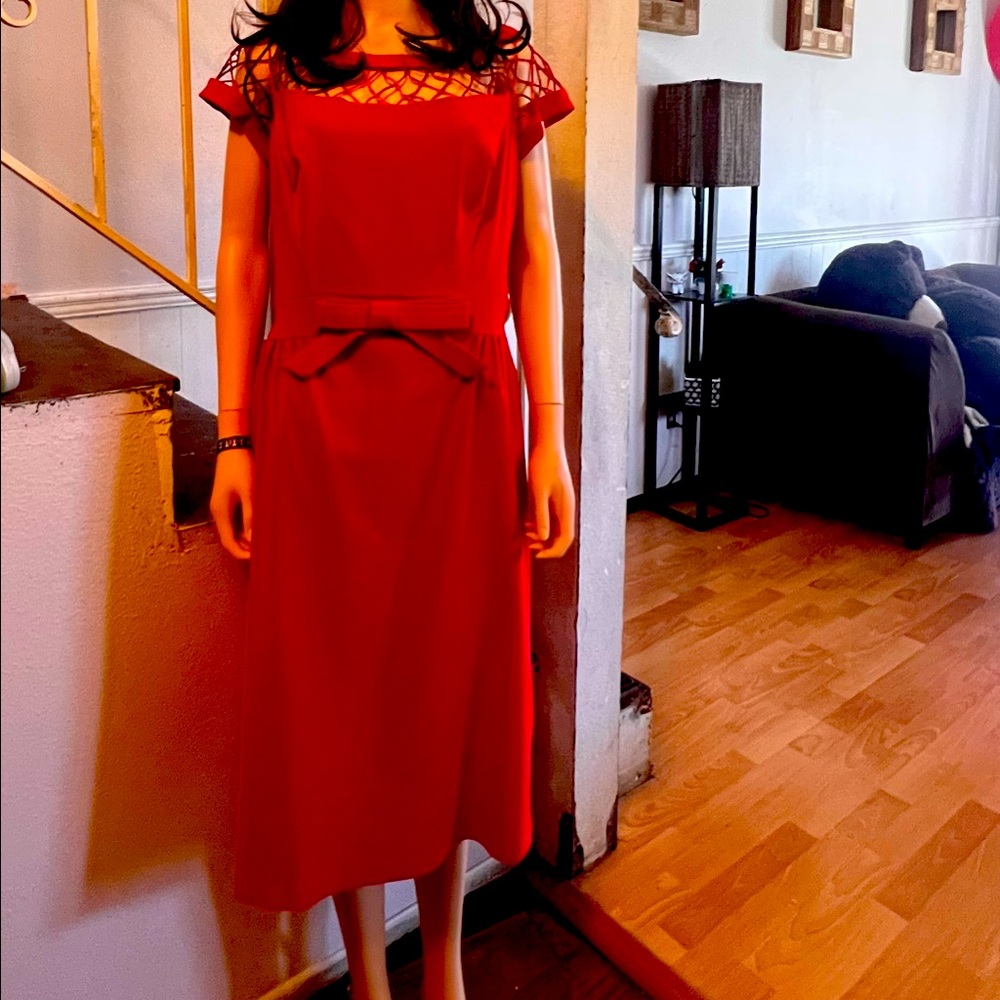 Tatyana brand red cocktail dress. Size says 4xl but should fit 14w - 16.